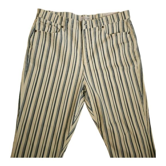 NWT LOFT Kick Crop Striped Jeans - Size 12 - Picture 3 of 10